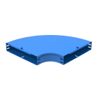 LEGRAND - Curva piana a 90 con coperchio. Altezza: 75 mm