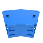LEGRAND - Curva piana a 30 con coperchio. Altezza: 75 mm
