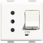 BTICINO - Presa Sicura magnetotermica interbloccata a 1P+N+T 16A