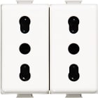 BTICINO - Presa duplex bipasso 2P+T 10/16A 250Vac