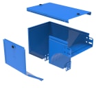 LEGRAND - Curva destra in discesa a 90 con variazione di piano. Altezza: 75 mm