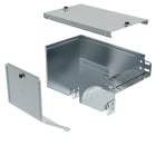 LEGRAND - Curva destra in discesa a 90 con variazione di piano. Altezza: 75 mm