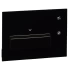 LEGRAND - Tasca portabadge touch BASE nera, linea Premium in BUS-SCS con lettore RID per alimentazione camera d’albergo.