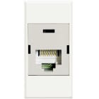 BTICINO - Connettore RJ45 categoria 6 UTP - SERIE CIVILE Axolute bianca