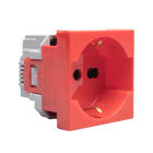BTICINO - Presa standard Italia P40 2P+T 16 A 250Vac - rosso antibatterico