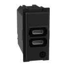 BTICINO - Caricatore USB con due porte tipo C - 15W