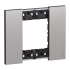BTICINO - L.NOW - PLACCA 2M STEEL