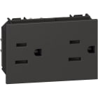 BTICINO - Presa duplex 2P+T 15A 127/250Vac standard americano