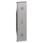 BTICINO - L.NOW - COVER DOPPIO PULSANTE 1M STEEL
