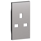 BTICINO - L.NOW - COVER PRESA BS STEEL