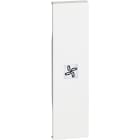 BTICINO - Cover illuminabile con simbolo ventola - 1 modulo, Bianco