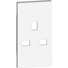 BTICINO - Cover 2 moduli per prese British standard