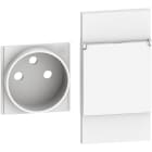 BTICINO - Cover con sportello + top, per prese franco/belga