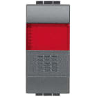 BTICINO - Pulsante 1P - NO 10A 250Vac - portalampada rosso