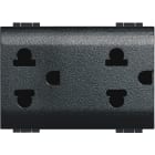 BTICINO - Presa duplex 2P+T 16A 127/250Vac standard euroamericano