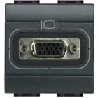 BTICINO - Connettore HD15 - Serie Liviglight Antracite