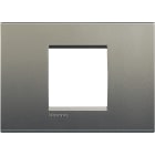 BTICINO - Placca quadra Livinglight 2 moduli centrati