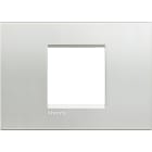 BTICINO - Placca quadra Livinglight 2 moduli centrati
