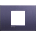 BTICINO - Placca quadra Livinglight 2 moduli centrati