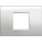 BTICINO - Placca quadra Livinglight 2 moduli centrati