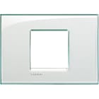 BTICINO - Placca quadra Livinglight 2 moduli centrati