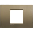 BTICINO - Placca quadra Livinglight 2 moduli centrati