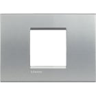 BTICINO - Placca quadra Livinglight 2 moduli centrati