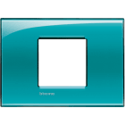 BTICINO - Placca quadra Livinglight 2 moduli centrati