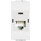BTICINO - Connettore RJ45 categoria 5 E - SERIE CIVILE Livinglight bianca