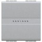 BTICINO - invertitore con comando assiale 1P 16AX 250Vac - 2 moduli
