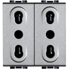 BTICINO - Presa duplex bipasso 2P+T 10/16A 250Vac