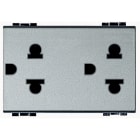 BTICINO - Presa duplex 2P+T 16A 127/250Vac standard euroamericano