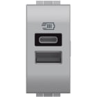 BTICINO - Caricatore USB tipo A e C con tensione 5 Vdc