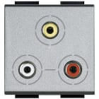 BTICINO - Connettore RCAx3 - Serie Livinglight Tech