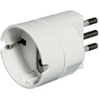 BTICINO - Adattatore con spina 2P+T 10A e presa tedesca - bianco
