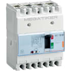LEGRAND - Interruttore scatolato MEGATIKER M1 160B magnetotermico 3P+N/2 - In= 16A - Icu 25kA