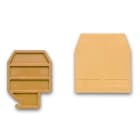 CABUR - Piastrina terminale, colore beige, per CBC.2, CBC.4, CBC.6, CBC.10