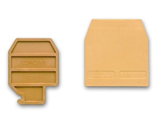 CABUR - Piastrina terminale beige per CBC.2, CBC.4, CBC.6, CBC.10.