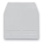 CABUR - Piastrina terminale, colore grigio, per CBD.4, CBD.7 CB241GR