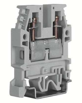 CABUR - Morsetto passante 6mm2, 1-piano, grigio CBD Premium. CB312