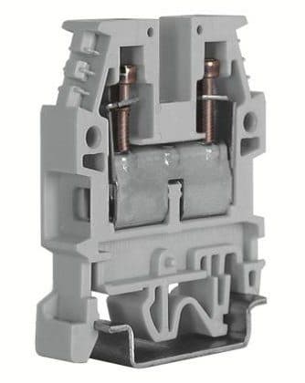 CABUR - Morsetto passante 6mm2, 1-piano, grigio CBD Premium.