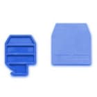 CABUR - Piastrina terminale, colore blu, per CBS.2, CBS.4