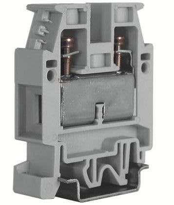 CABUR - Morsetto passante 16mm2, 1-piano, grigio, serie CBD Premium. CB512