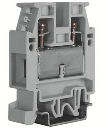 CABUR - Morsetto passante 35mm2, 1-piano, grigio CBD Premium.