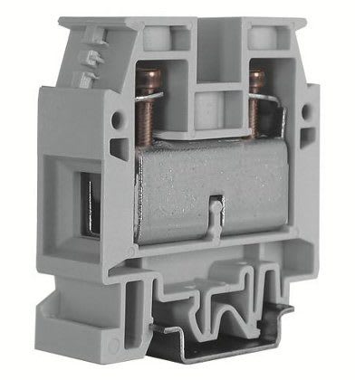 CABUR - Morsetto passante 50mm2, 1-piano, grigio, serie CBD Premium.