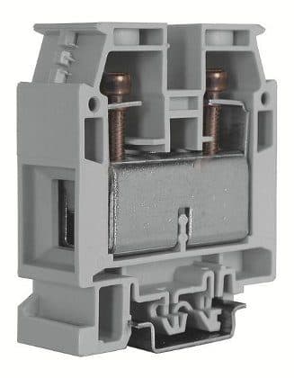 CABUR - Morsetto passante 70mm2, 1-piano, grigio CBD Premium.