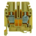 CABUR - Morsetto passante 10mm2, 1-piano, beige.
