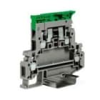 CABUR - Morsetto a vite 4mm2 portafusibile, allarme 12-48V, 2-piani, colore grigio.