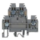 CABUR - Morsetto indicatore tensione, 4mm2, 2 piani, diodi 1A schema T, grigio.