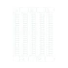 CABUR - Tessera 100 TESSERE per morsetti Cabur, simbolo verticale. NU085116V